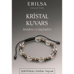 Erilsa Sertifikalı Kristal Kuvars Doğal Taş Bileklik – Arındırır ve Güçlendirir