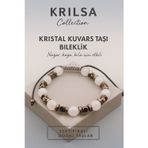 Erilsa Sertifikalı Kristal Kuvars Doğal Taş Bileklik – Nazar Kaza ve Bela Enerjisine Karşı Koruma