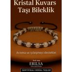 Erilsa Sertifikalı Kristal Kuvars Taşı Bileklik 8x8 mm – Arınma Saflık ve Şifa Taşı