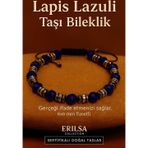 Erilsa Sertifikalı Lapis Lazuli Taşı Bileklik 6x6 mm Fasetli – İfade Bilgelik ve Güç Taşı