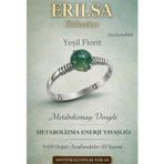 Erilsa Sertifikalı Metabolizma Enerji Yüzüğü – Yeşil Florit Ayarlanabilir İnce Kasa Başak Oğlak Kova Burcu