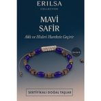 Erilsa Sertifikalı Sentetik Mavi Safir Taşı Bileklik – Aklı ve Hisleri Güçlendiren Şık Takı