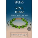 Erilsa Sertifikalı Sentetik Yeşil Topaz Taş Bileklik – İlham Hayal Gücü ve Pozitif Enerji