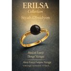 Erilsa Sertifikalı Sinüzit Enerji Denge Yüzüğü – Siyah Obsidyen Ayarlanabilir Gold İnce Kasa Oğlak Akrep