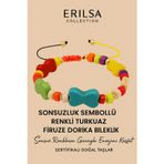 Erilsa Sertifikalı Sonsuzluk Renkli Turkuaz Firuze Taşı Bileklik – Sonsuz Enerjini Hisset, Ruhunu Yenile!