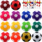 Erinnmy 14 ADET Langırt Topları, Masa Üstü Futbol Topları, Masa Futbolu Yedek Toplar, Çok Renkli Resmi Masa Üstü Oyun Topları, Langırt Masa Topları, 1.42 İnç Mini Futbol Topu Foosebsllball Topları
