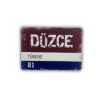 ERİSTAKI DÜZCE Yazılı Retro Ahşap Türkiye Şehir Magneti-Buzdolabı Süsü-Hediyelik magnet
