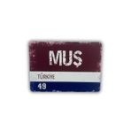ERİSTAKI MUŞ Yazılı Retro Ahşap Türkiye Şehir Magneti-Buzdolabı Süsü-Hediyelik magnet