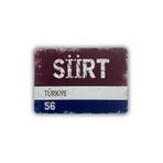 ERİSTAKI SİİRT Yazılı Retro Ahşap Türkiye Şehir Magneti-Buzdolabı Süsü-Hediyelik magnet