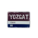 ERİSTAKI YOZGAT Yazılı Retro Ahşap Türkiye Şehir Magneti-Buzdolabı Süsü-Hediyelik magnet