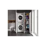 Eriza Home Çamaşır Ve Kurutma Makinesi Dolabı, Ütü Masası Ve Temizlik Kovası Bölmeli Çok Amaçlı Banyo Dolabı