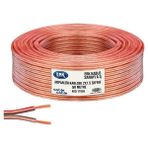 Erk - 50 M Hoparlör ve Ses Kablosu 2x1.5 mm Şeffaf Kırmızı Çizgili