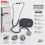 Erka Stetoskop I Finesse 549 Pediatrik Çift Başlıklı Stetoskop (Gri) /çift Taraflı Çocuklar Için Kullanıma Uygun