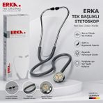 Erka Stetoskop I Pediatrik Stetoskop Gri – Tek Başlıklı Profesyonel Kullanım I NO:547 -Steteskop Pediatrik Tek Taraflı (547)