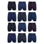 Erkek 12 li Premium Collection Desenli Geniş Kalıp Modal Boxer 12M254