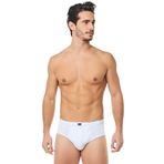 Erkek 12'li Paket Pamuk Kom Slip Külot - 0109, beyaz, 2XL