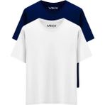 Erkek 2 Li Paket %100 Pamuk Oversize Tişört Basic Bisiklet Yaka Kısa Kollu T-Shirt - 0 Siyah