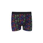 Erkek 2'li Pamuklu Likralı Boxer KO9004BX-1 Kuru Kafa Desen ve Lacivert XL