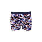 Erkek 2'li Pamuklu Likralı Boxer KO9004BX-2 Çiçek Desen ve Lacivert 2XL