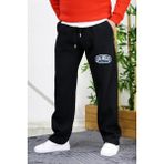 Erkek 3 Iplik Baskılı Baggy Eşofman Altı - XL - Kahve