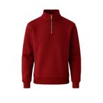 Erkek 3 İplik Şardonlu Yarım Fermuarlı Sweatshirt – Sıcak Tutan Kalın Kumaşlı Polar İçlik – Rahat Günlük Sweat (Bordo, XLarge)