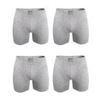 Erkek 4 lü Premium Collection Modal Uzun Boxer 4M250 (Gri, L)