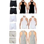Erkek 6 Adet Sporcu Atlet 6 Adet Elastan Boxer - 12li Paket