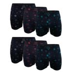 Erkek 6 lı Premium Collection Modal Uzun Boxer 6M250 (Siyah Desenli, L)