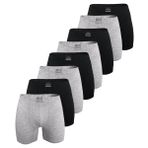 Erkek 8 li Premium Collection Modal Uzun Boxer 8M250 (Siyah-Gri, M)