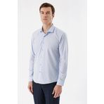 Erkek A. MAVİ Basic Slim Fit Gömlek
