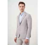 Erkek A. MAVİ Dokuma Slim Fit Torba Cep Mono Yaka Spor Ceket