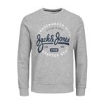 Erkek Açık Gri Melanj Sweatshirt JACK&JONES