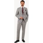 Erkek Açık Gri Regular Fit Takım Elbise - 52 / 6