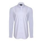 Erkek Açık Gri Slim Fit Pamuk Gömlek