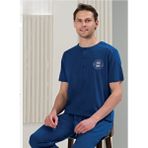 Erkek Acık Lacıvert Pijama Takım 1710 - Lacivert