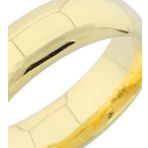 Erkek Altın Hafif 6mm Klasik Bombe Alyans