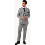 Erkek Antrasit Regular Fit Kruvaze Takım Elbise - 46 - 6 Drop