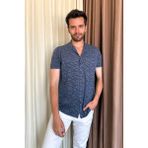 Erkek Apaçi Gömlek 3054 - İndigo