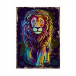 Erkek Aslan Modern Mdf Tablo