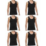 Erkek atlet,% 100 pamuk erkek atlet, ter emen premium fanila atlet, erkek iç giyim, (SİYAH, 3XL)