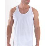 Erkek Atlet 2'li Paket Loose Fit 9225 - Beyaz