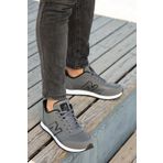 Erkek Bağcıklı Düz Comfort Rahat Taban Casual Sneaker Yürüyüş Spor Ayakkabı