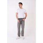 Erkek Baggy Antrasit Kar Yıkama Jean Pantolon Bol Paça Kot Pantolon B79004