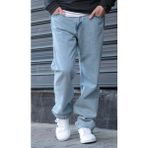Erkek Baggy Bol Kesim Pantolon - Buz Mavisi - 29