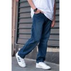 Erkek Baggy Bol Kesim Pantolon - Lacivert - 32