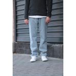 Erkek Baggy Bol Kesim Pantolon Yıkamalı Şık ve Modern - Buz Mavisi - 31