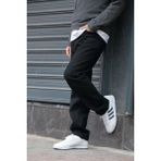 Erkek Baggy Bol Kesim Pantolon Yıkamalı Şık ve Modern - Siyah - 30