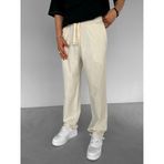 Erkek Baggy Fit Keten Pantolon Bej