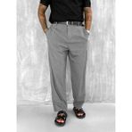 Erkek Baggy Fit Kumaş Pantolon Antrasit