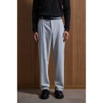 Erkek Baggy Fit Kumaş Pantolon Gri - S